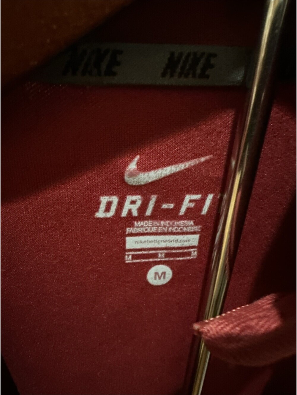 Arkansas Razorbacks Nike Dri Fit Jacket Size Medium (zipper Inop) - Picture 4 of 6